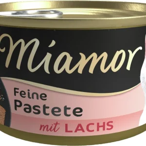 Sparpaket 24 x 85 g Miamor Pastete mit Lachs Katzen Nassfutter Billig